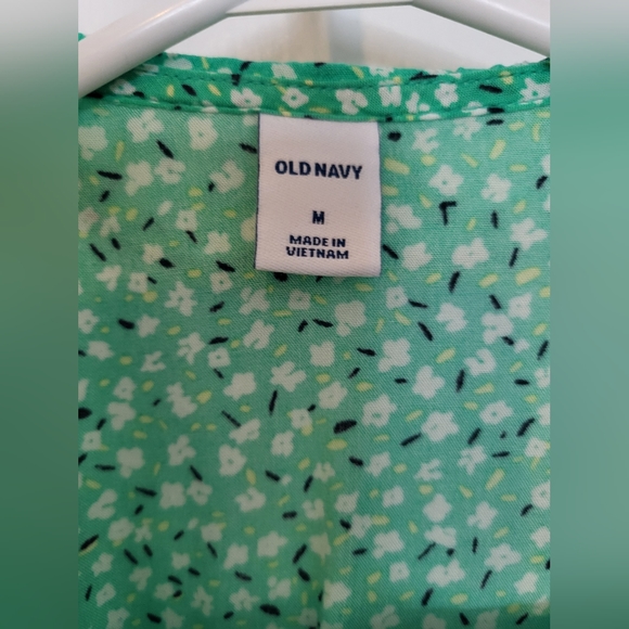 Old Navy Dress, Medium, Green & White - Picture 4 of 4